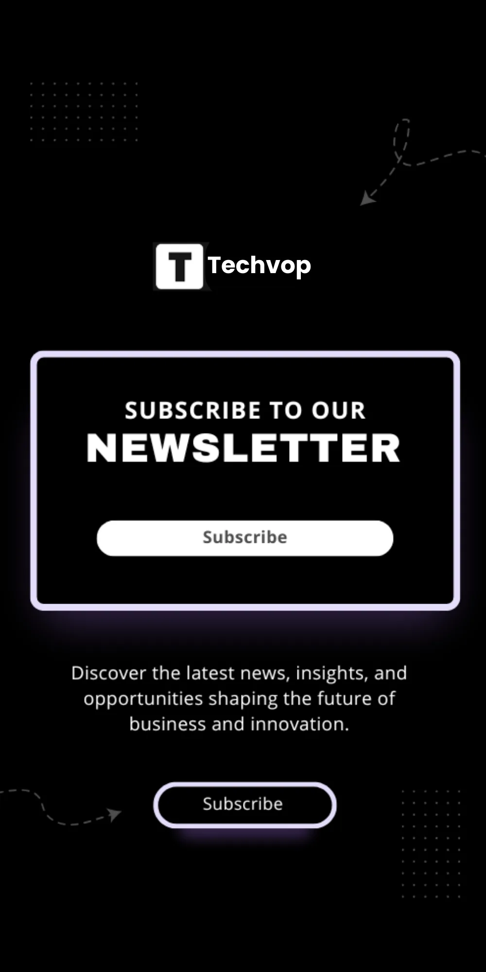 Techvop Newsletter Banner